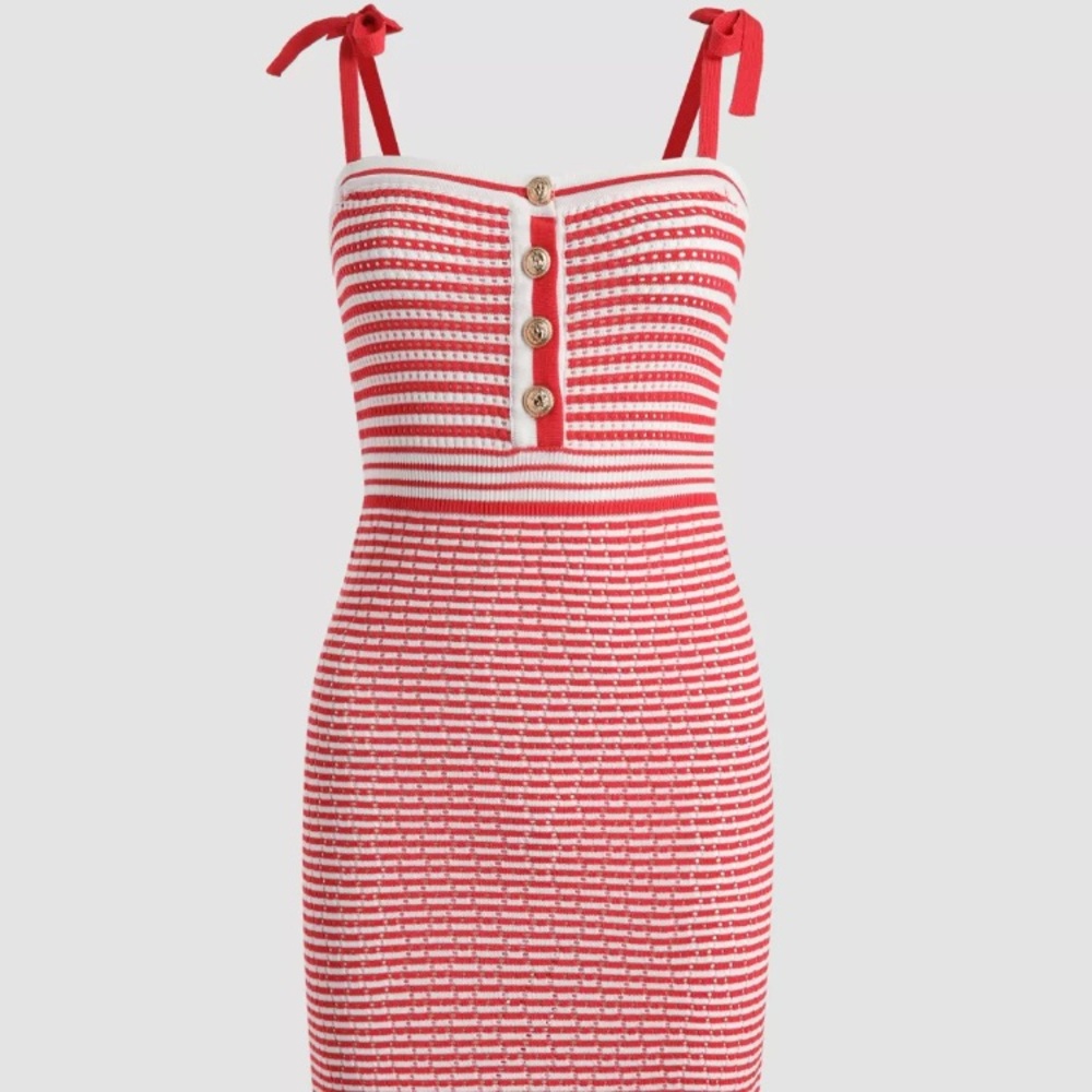 Adorable dress! So fun and flirty. It would be so cute with a denim jacket.